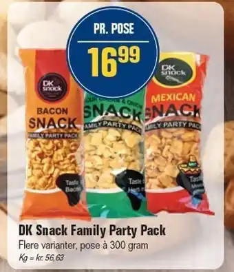 Otto Duborg DK Snack Family Party Pack tilbud