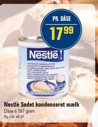 Otto Duborg Nestlé Sødet kondenseret mælk tilbud