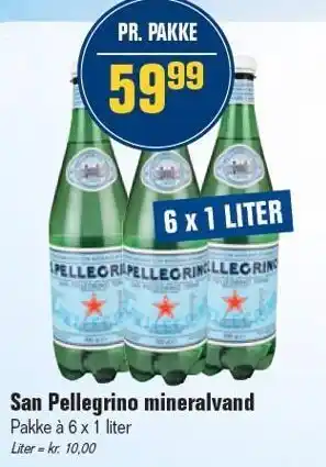 Otto Duborg San Pellegrino mineralvand tilbud