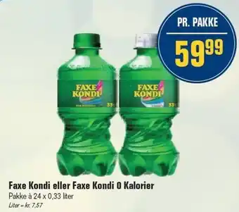 Otto Duborg Faxe Kondi eller Faxe Kondi 0 Kalorier tilbud