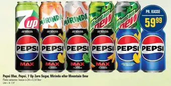 Otto Duborg Pepsi Max, Pepsi, 7 Up Zero Sugar, Mirinda eller Mountain Dew tilbud