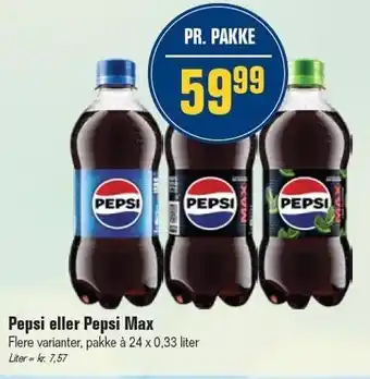 Otto Duborg Pepsi eller Pepsi Max tilbud