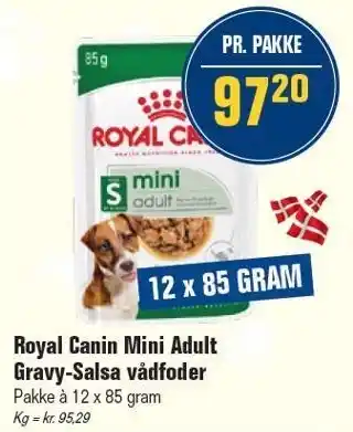 Otto Duborg Royal Canin Mini Adult Gravy-Salsa vådfoder tilbud