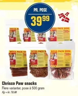 Otto Duborg Chrisco Paw snacks tilbud