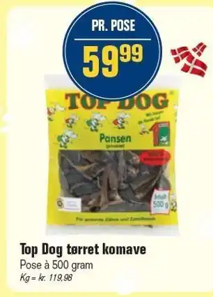 Otto Duborg Top Dog tørret komave tilbud