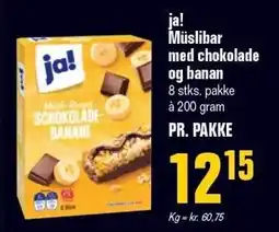 Otto Duborg ja! Müslibar med chokolade og banan tilbud