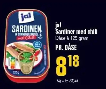 Otto Duborg ja! Sardiner med chili tilbud