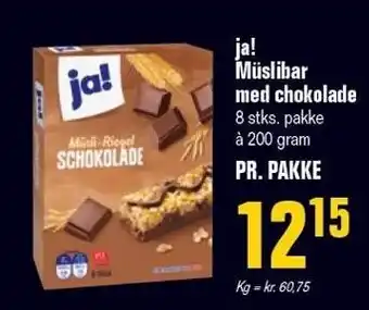 Otto Duborg ja! Müslibar med chokolade tilbud