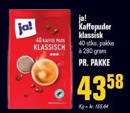 Otto Duborg ja! Kaffepuder klassisk tilbud