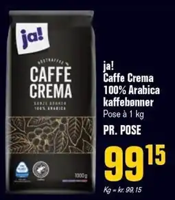 Otto Duborg ja! Caffe Crema 100% Arabica kaffebønner tilbud