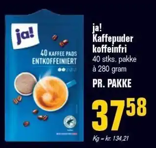 Otto Duborg ja! Kaffepuder koffeinfri tilbud