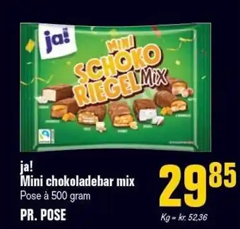 Otto Duborg ja! Mini chokoladebar mix tilbud