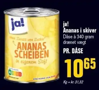 Otto Duborg ja! Ananas i skiver tilbud