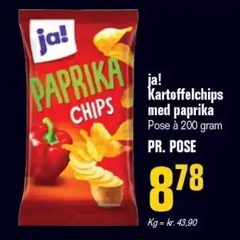 Otto Duborg ja! Kartoffelchips med paprika tilbud