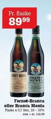 Poetzsch Padborg Fernet-Branca eller Branca Menta tilbud