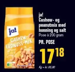 Otto Duborg ja! Cashew- og peanutmix med honning og salt tilbud