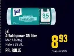 Otto Duborg ja! Affaldsposer 35 liter tilbud