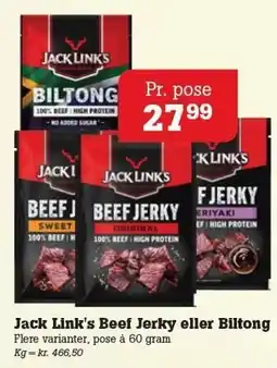 Poetzsch Padborg Jack Link's Beef Jerky eller Biltong tilbud