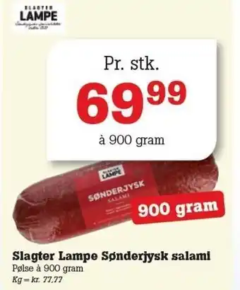 Poetzsch Padborg Slagter Lampe Sønderjysk salami tilbud