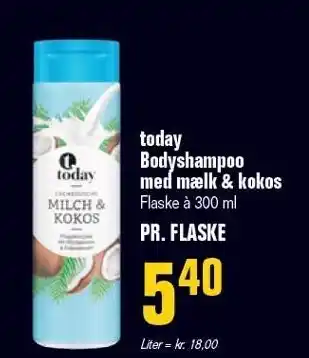 Otto Duborg today Bodyshampoo med mælk & kokos tilbud