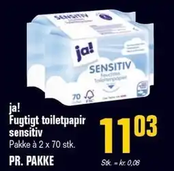 Otto Duborg ja! Fugtigt toiletpapir sensitiv tilbud