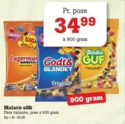 Poetzsch Padborg Malaco slik tilbud