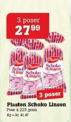 Poetzsch Padborg Piasten Schoko Linsen tilbud