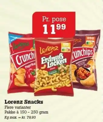 Poetzsch Padborg Lorenz Snacks tilbud