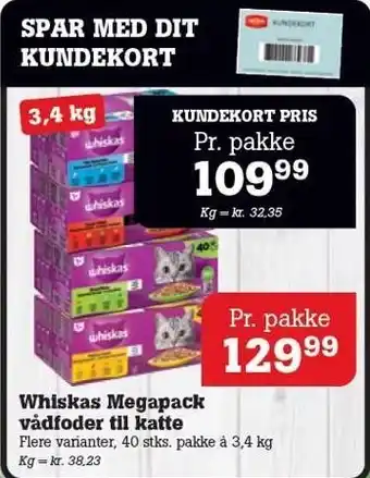 Poetzsch Padborg Whiskas Megapack vådfoder til katte tilbud