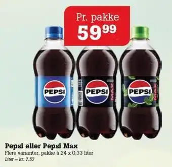 Poetzsch Padborg Pepsi eller Pepsi Max tilbud