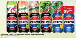 Poetzsch Padborg Pepsi Max, Pepsi, 7 Up Zero Sugar, Mirinda eller Mountain Dew tilbud