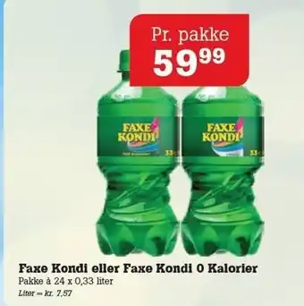 Poetzsch Padborg Faxe Kondi eller Faxe Kondi 0 Kalorier tilbud