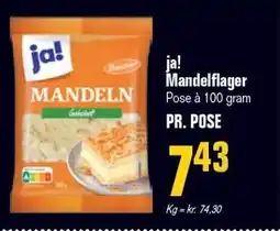 Poetzsch Padborg ja! mandelflager 100 g tilbud