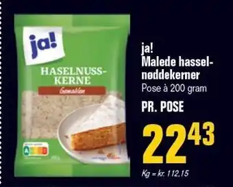 Poetzsch Padborg ja! Malede hasselnøddekerner 200 gram tilbud