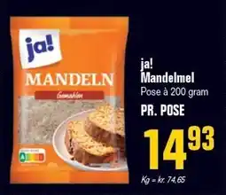 Poetzsch Padborg ja! Mandelmel 200 gram tilbud