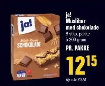 Poetzsch Padborg ja! Müslibar med chokolade 200 gram tilbud