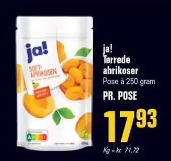 Poetzsch Padborg ja! Tørrede abrikoser 250 gram tilbud