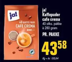 Poetzsch Padborg ja! Kaffepuder cafe crema tilbud