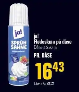 Poetzsch Padborg ja! Flødeskum på dåse 250 ml tilbud