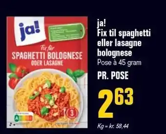 Poetzsch Padborg ja! Fix til spaghetti eller lasagne bolognese tilbud