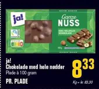 Poetzsch Padborg ja! Chokolade med hele nødder tilbud