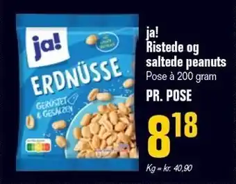 Poetzsch Padborg ja! Ristede og saltede peanuts tilbud