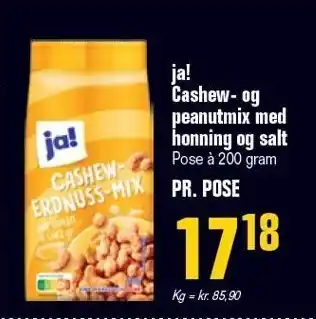 Poetzsch Padborg ja! Cashew- og peanutmix med honning og salt tilbud