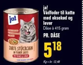 Poetzsch Padborg ja! Vådfoder til katte med oksekød og lever tilbud