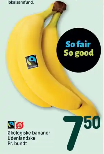 REMA 1000 Økologiske bananer tilbud