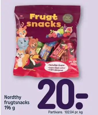 REMA 1000 NORDTHY frugtsnacks tilbud