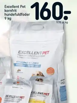 REMA 1000 EXCELLENT PET kornfrit hundefuldfoder tilbud