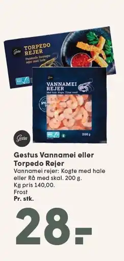 SPAR Gestus Vannamei eller Torpedo Rejer tilbud