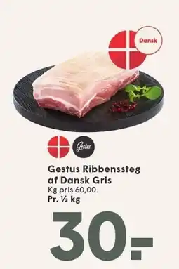 SPAR Gestus Ribbenssteg af Dansk Gris tilbud