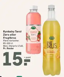 SPAR Rynkeby Tørst Zero eller Frugtbrus 85-100 cl tilbud